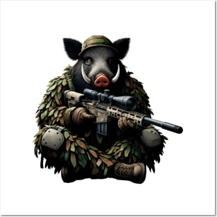 Sniper Wild Boar Posters and Art